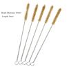5X Brushes Glass Tube Cleaning Brush Set Pipe Cleaner Kit Stainless Steel Wire